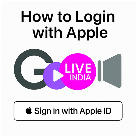 How to Log In with Apple on GoLiveIndia How to Log In with Apple on GoLiveIndia | GoLiveIndia